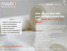 Tablet Screenshot of maybo.com.au